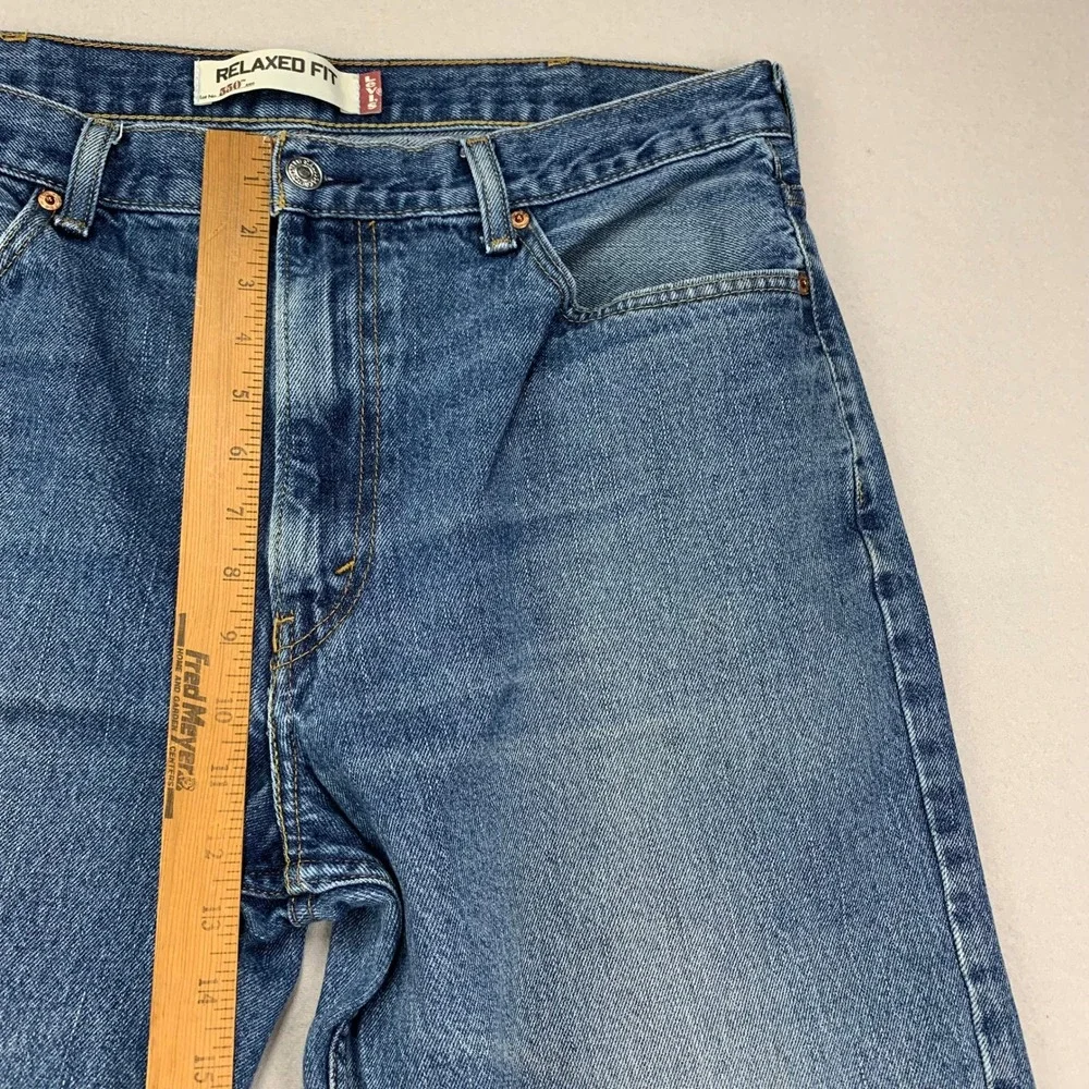 Vintage Levis 550 Men's 38x29‎ Blue Y2K Relaxed Fit Loose 100% Cotton